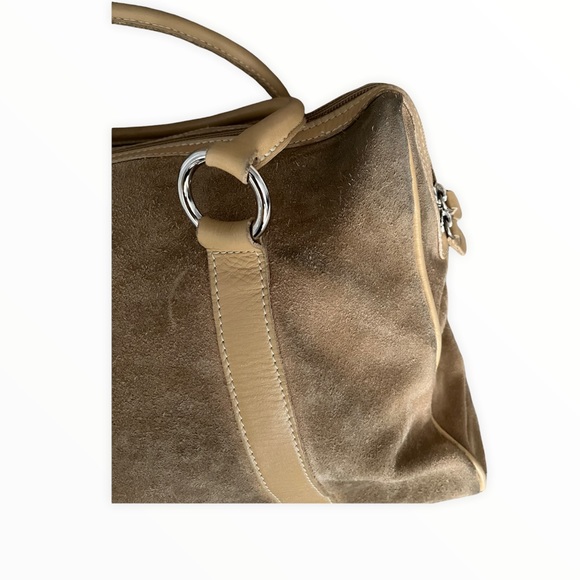 Roots Vintage 90’s Suede & Leather Zip Top Bag - Picture 8 of 14